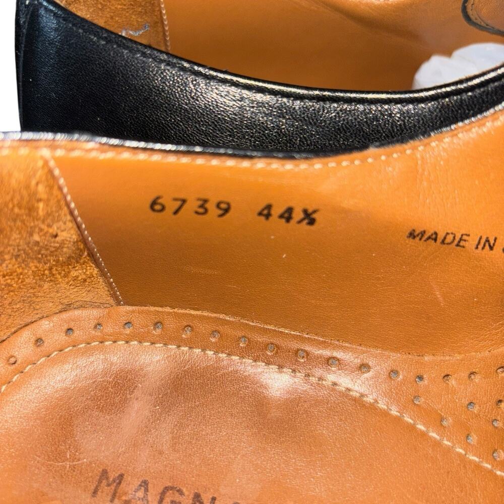 Magnanni Oxford Black Leather Men's Dress Shoes US 11 M - Picture 4 of 8